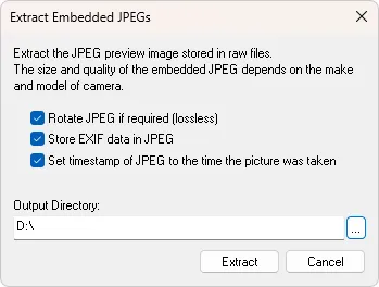 Извлечение из DNG-файла нужного нам JPG-файла с помощью BreezeBrowser Pro.